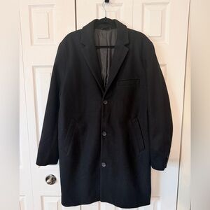Old Navy Men's Black Overcoat size M - wool blend